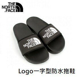 [ THE NORTH FACE ] 男 Logo一字型防水拖鞋 黑 / NF0A4T2RKY4