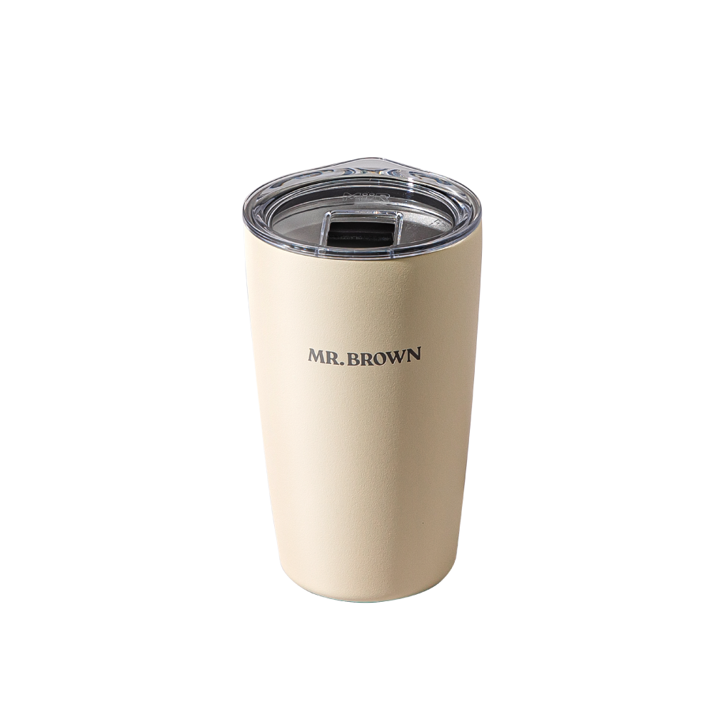 MR. BROWN 不鏽鋼杯 (砂岩白) - 12oz / 354ml