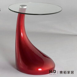 梵妮玻璃紅色圓几 / H&D / 日本MODERN DECO