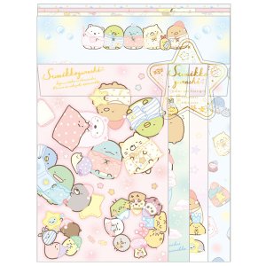 大賀屋 日本製 角落生物 信紙信封組 信封 信紙 套組 便箋 便條紙 情書 文具 角落小夥伴 正版 J00018203