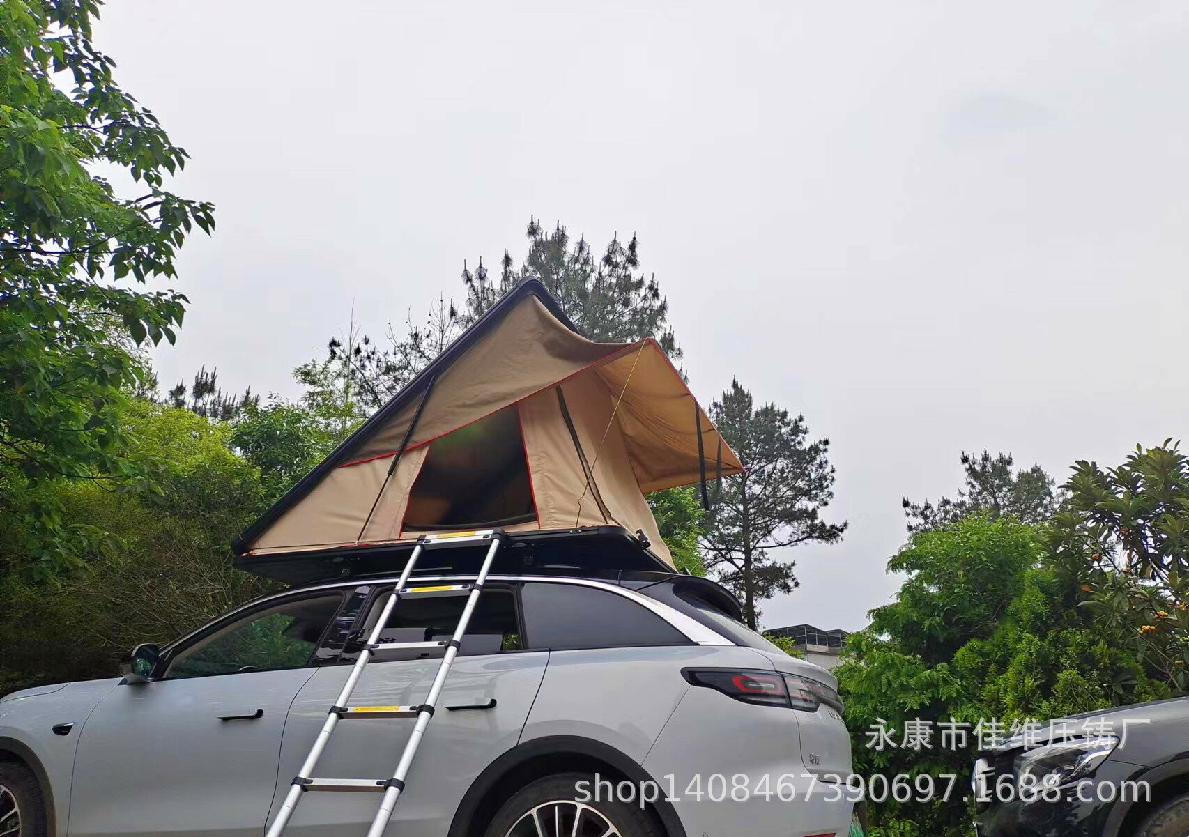帳篷 cr roof en鋁合金戶外雙人自駕戶外營硬殼車頂帳篷
