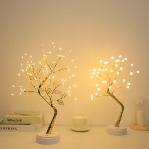 Led 檯燈 36 108 LED 觸摸開關童話夜燈樹小夜燈, 用於家庭臥室婚禮派對聖誕節裝飾