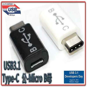 USG-42 USB3.1 Type-C公-USB2.0 MicroB母 轉接頭-富廉網