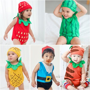 Augelute Baby童衣 水果造型連身衣套裝 附帽子 51015 90066