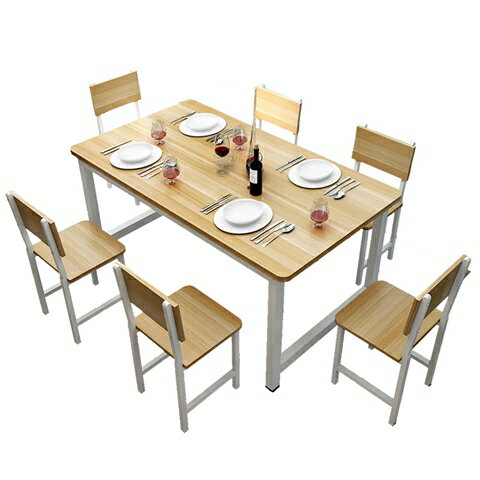 簡約現代速食桌椅組合飯店小戶型桌子餐廳食堂家用4人小吃店餐桌xw 可開發票 交換禮物全館免運