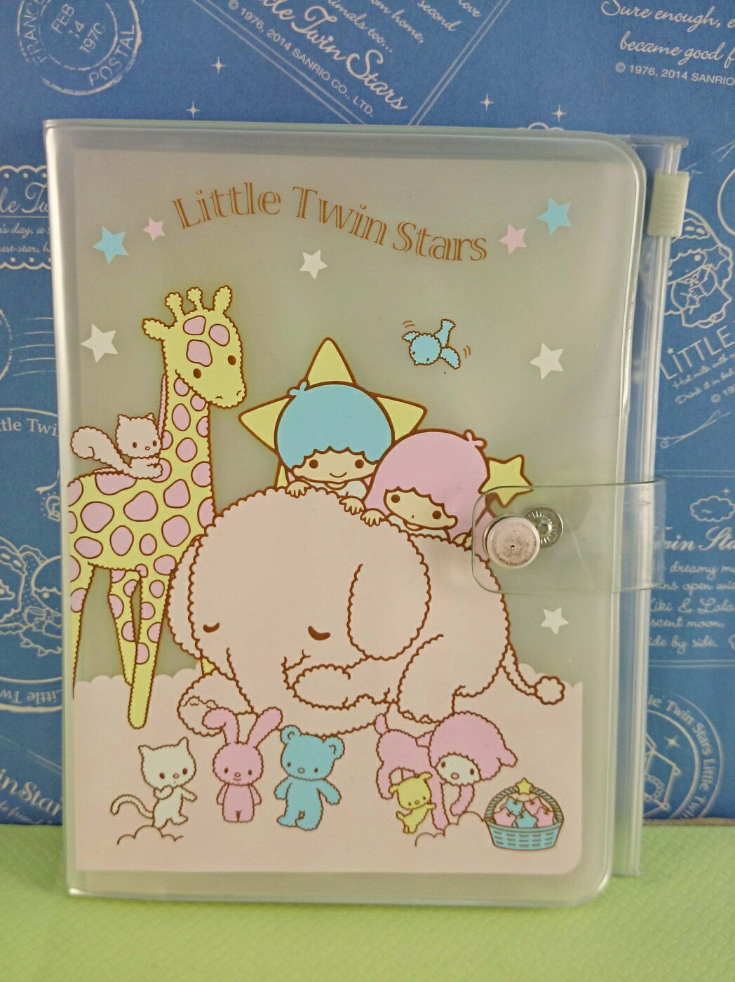 【震撼精品百貨】Little Twin Stars KiKi&LaLa 雙子星小天使 卡片夾 透明 震撼日式精品百貨