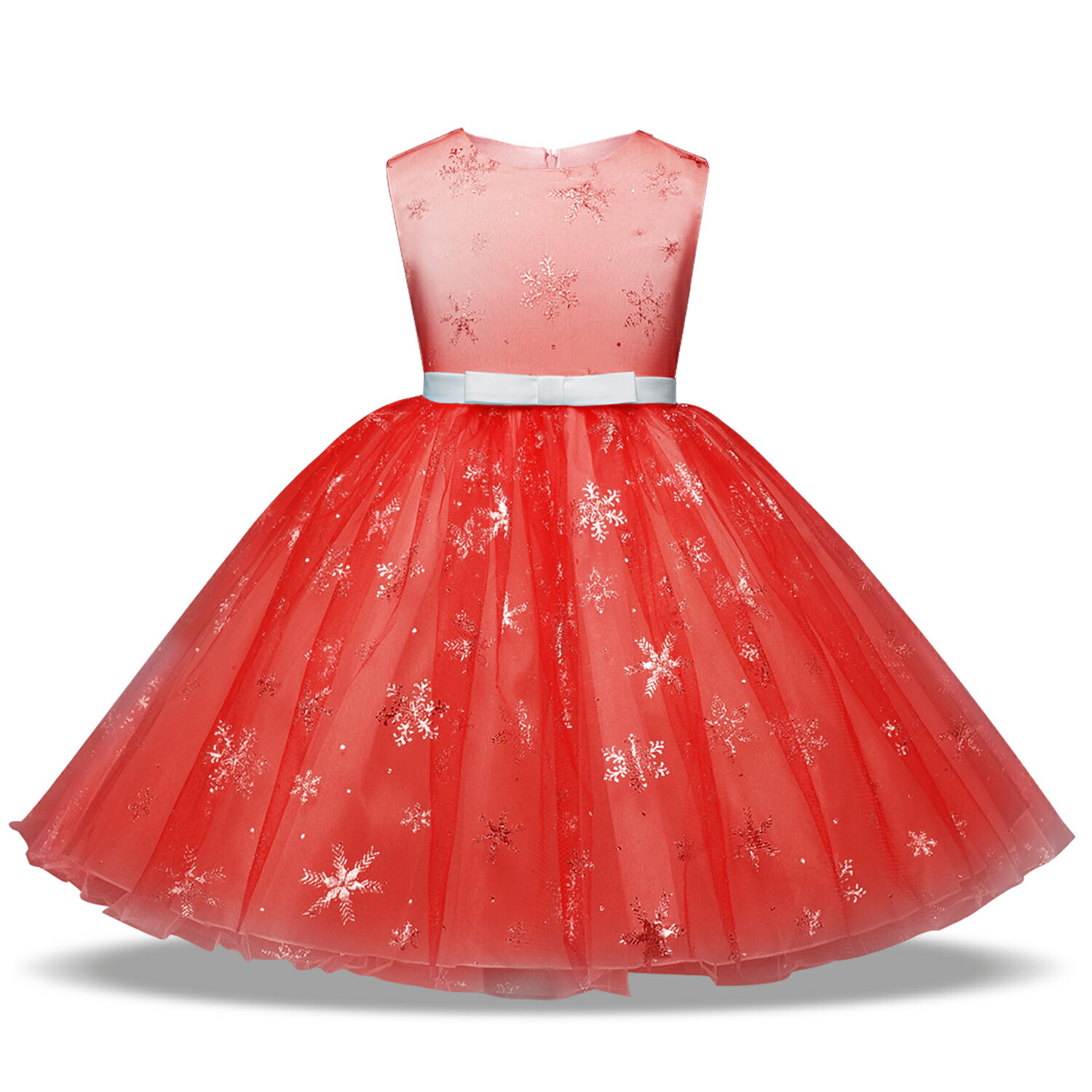 女童蓬蓬莎公主裙兒童圣誕中小童禮服裙洋氣主持表演鋼琴演出裙子