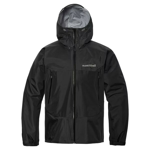 ├登山樂┤日本 mont-bell Rain trekker JKT男款雨衣 黑 # 1128729BK