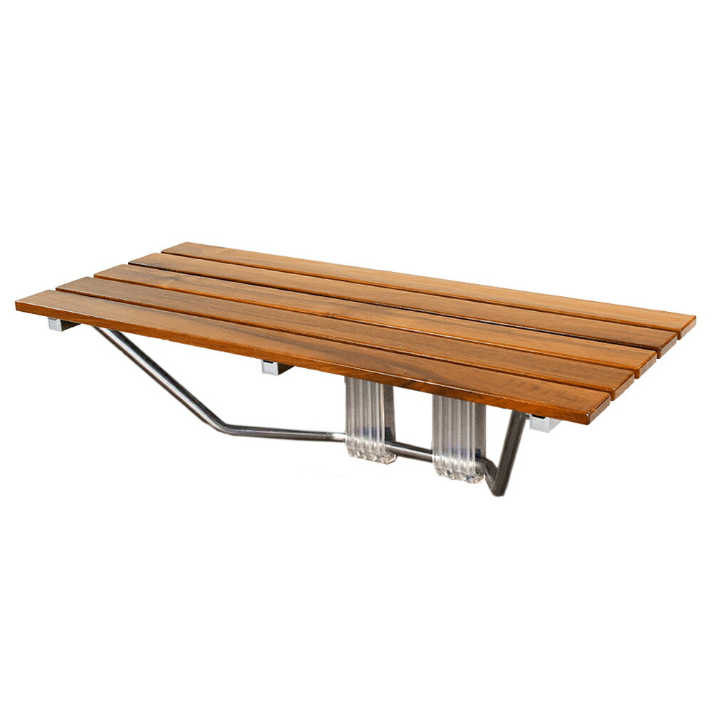 Crosslinks Clevr 36" ADA Pliant Double Seat Teak Wood