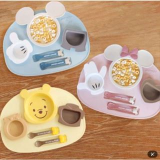 ✨現貨✨日本製｜Disney 迪士尼造型 兒童學習餐具組｜米奇米妮維尼｜可微波可洗碗｜湯匙叉子附餐盤｜5個月以上寶寶適用 2