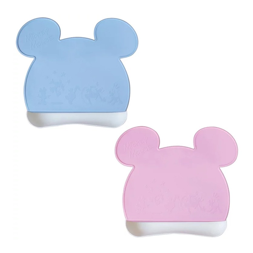 日本Disney迪士尼米奇米妮造型防漏餐墊