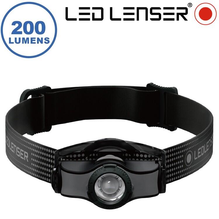 LED LENSER MH3 專業伸縮調焦頭燈 200流明 501597 黑/灰