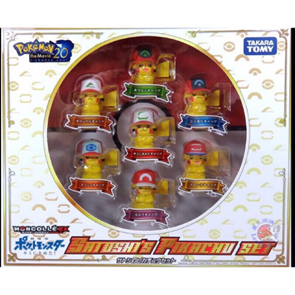 TAKARA TOMY 玩具 EX 帽子 皮卡丘歷代人型 日版 限定商品 寶可夢 神奇寶貝 劇場版 全7種 公仔/玩具