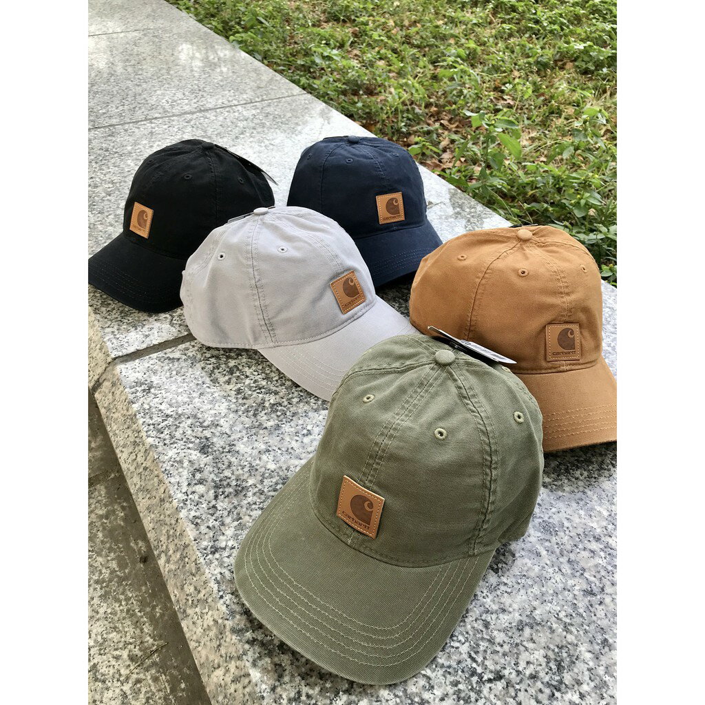 【毒】Carhartt canvas Cap 刺繡LOGO 復古仿舊款 (3色)【領券折222｜Cube卡+APP下單最高10%回饋】