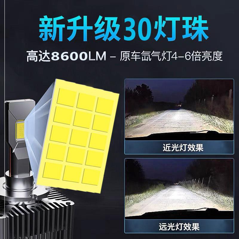 汽車LED大燈泡D1S/D2S/D3S/D4S/D5S超亮改裝原車氙氣燈遠近光燈泡
