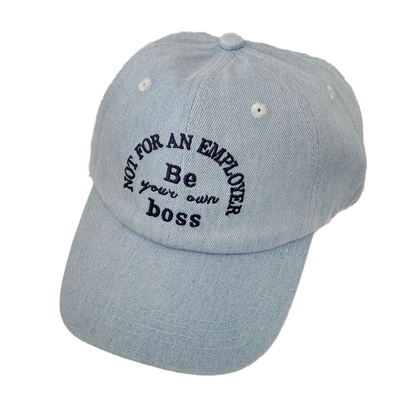 ANNAS 韓國牛仔棒球帽 刺繡英文字母 鴨舌帽 帽子 單寧 3