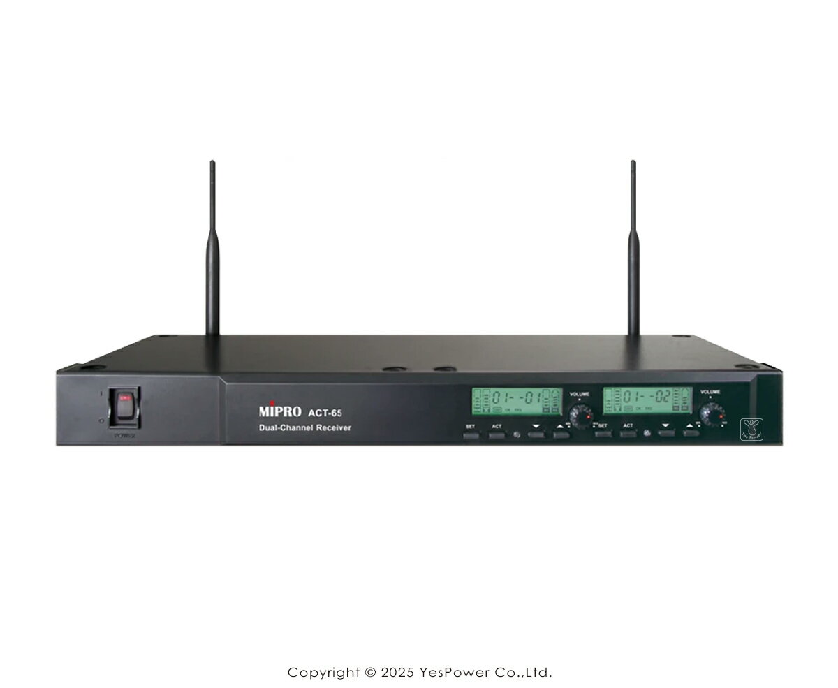＊現貨＊ACT-65 MIPRO UHF超高頻無線麥克風 / ACRT-52H配MU-90音頭 / 歡唱首選