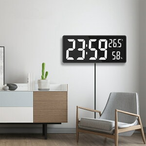 Led 數字掛鐘大顯示屏室內溫濕度 USB 電源電子時鐘,適用於農舍家庭教室辦公室