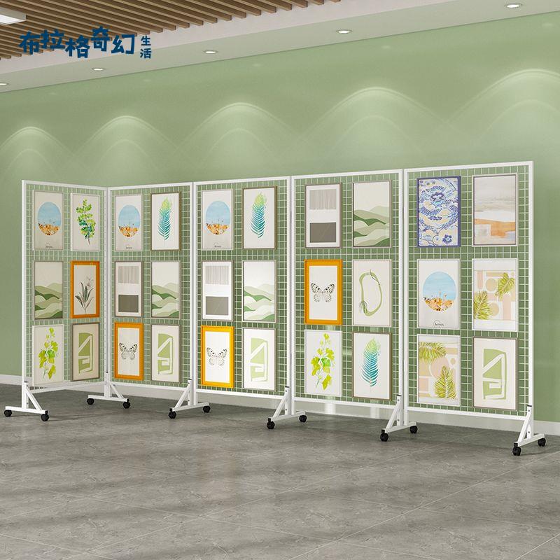 折疊網格展示架幼兒園畫展作品展覽架美工區作品書法畫展戶外立式pb6121