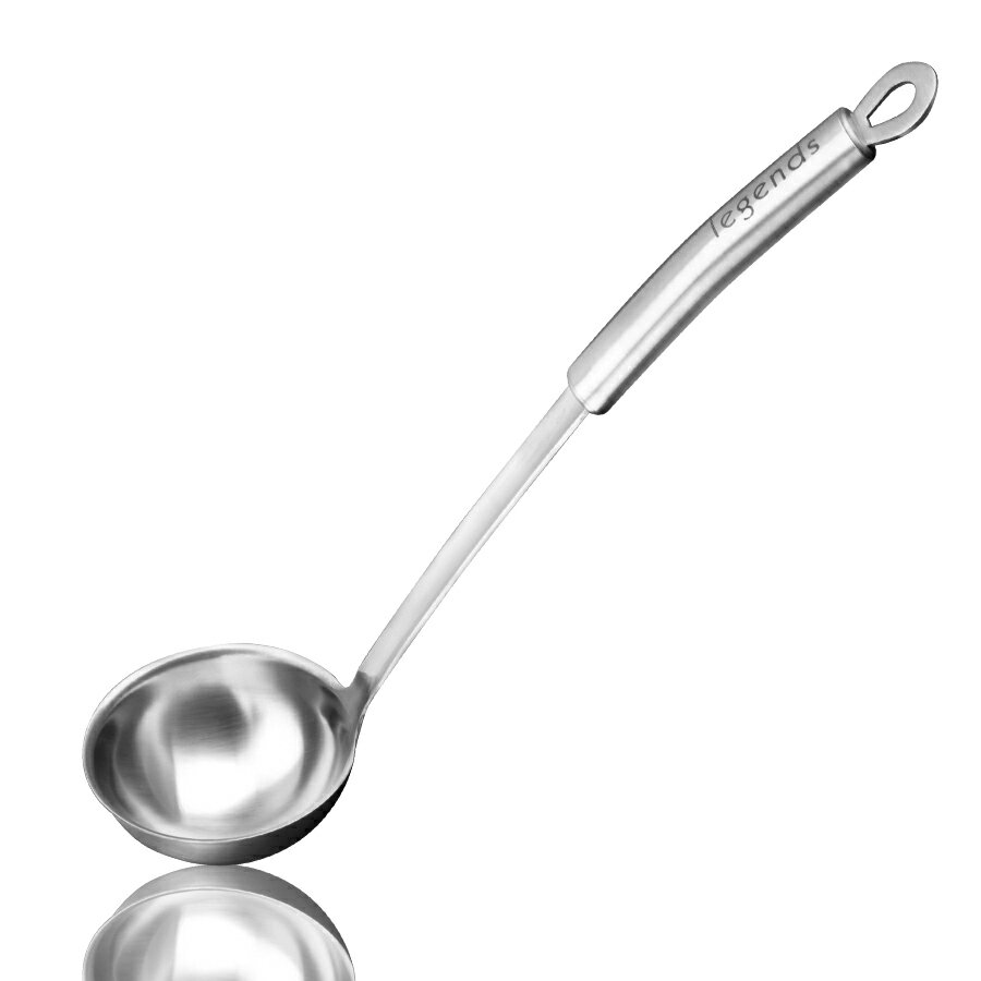 304不銹鋼加厚形湯勺廚房烹飪工具用具長柄金屬勺子湯勺長柄勺