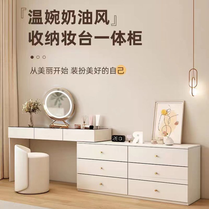 熱銷/免運 快速出貨 梳妝臺 化妝臺 梳妝臺 化妝臺 化妝櫃 實木梳妝臺全套化妝桌鬥櫃一體化妝臺輕奢高級l型桌子轉角梳妝臺