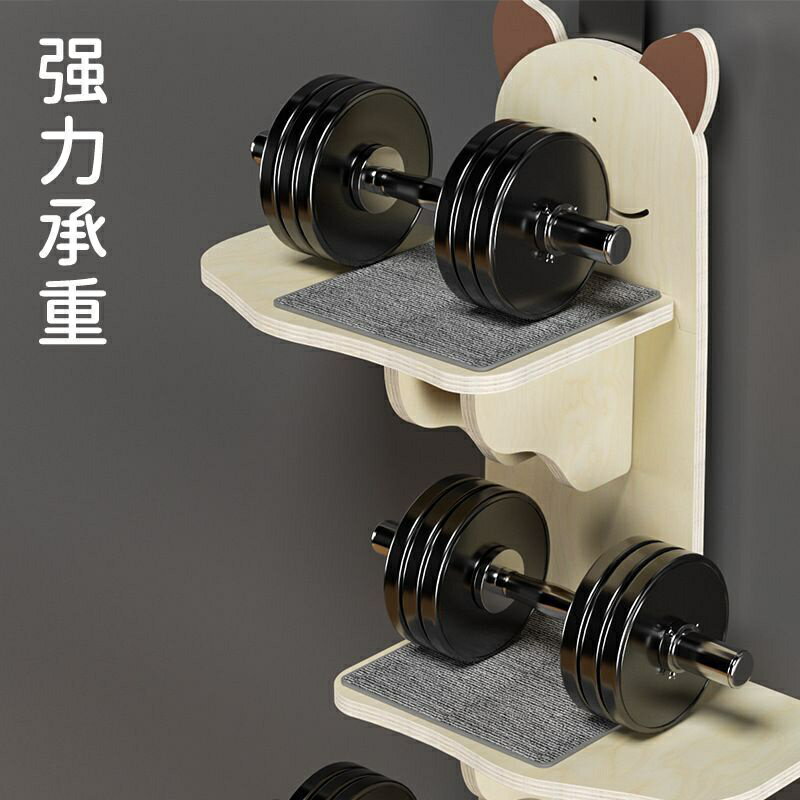 貓架子 貓抓柱 貓跳台 實木貓跳臺壁掛式 貓爬架 掛壁掛門式 掛門貓式貓爬架 寵物用品 劍麻貓樹貓玩具 3