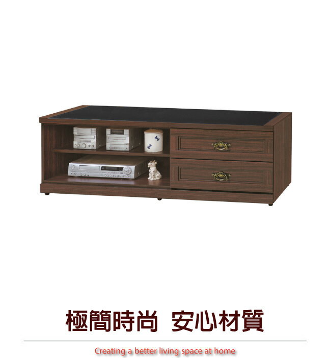 APP下單享點數4%｜【綠家居】威士4.8尺二抽玻璃電視櫃/視聽櫃(二色可選)