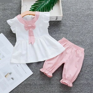 。一歲半女寶寶夏裝女童洋氣兩件套裝1周歲0夏季2兒童3韓版潮衣服