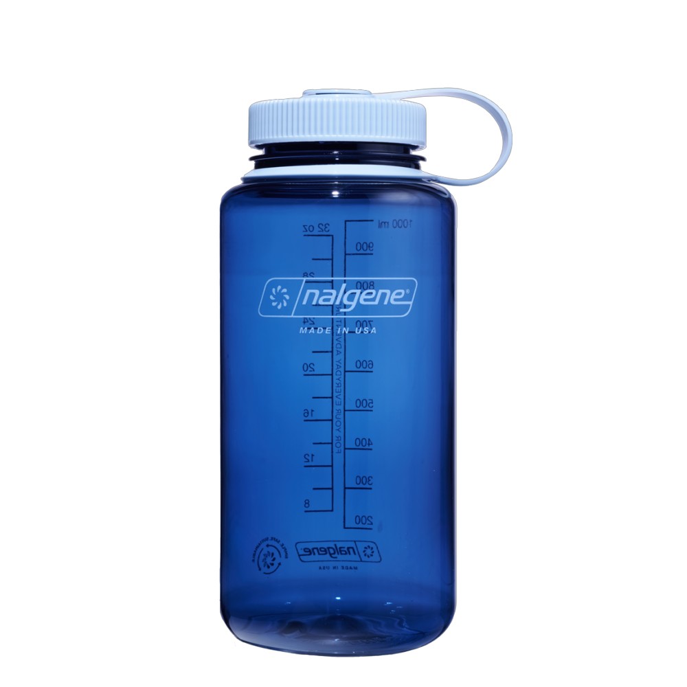美國《Nalgene》專業水壺 1000cc 寬嘴水壼  2020-6132 靛青色