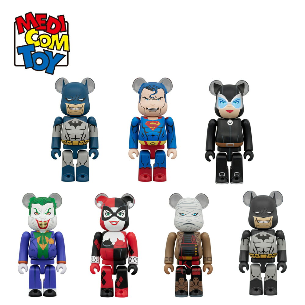 【日本正版】隨機1款 BE@RBRICK CHASE 蝙蝠俠 緘默 盒玩 公仔 擺飾 庫柏力克熊 積木熊 貓女 小丑 MEDICOM TOY - 621128