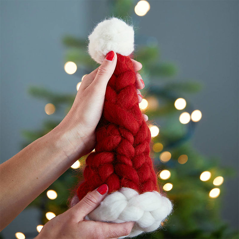 聖誕樹的聖誕帽 聖誕紅酒的聖誕帽 粗毛線編織聖誕帽 聖誕派對交換禮物 耶誕酒瓶套 跨年香檳 5