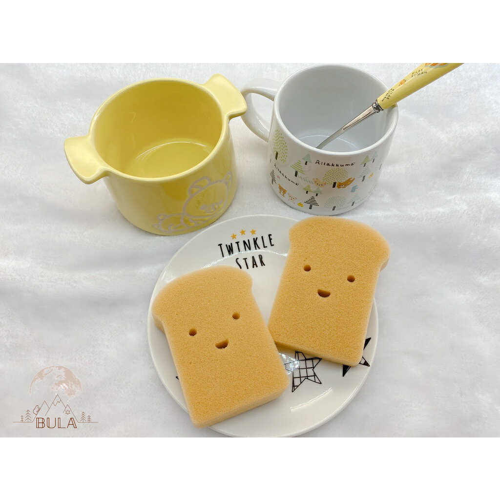 『布拉小舖』【台灣現貨】日本 大創 吐司 菜瓜布 清潔海綿 廚房海綿 廚房清潔 海綿 洗碗海綿 去油污海綿(12入)