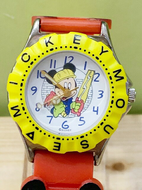 【震撼精品百貨】米奇/米妮 Micky Mouse 日本迪士尼米奇運動手錶/手錶-紅黃#33588 震撼日式精品百貨