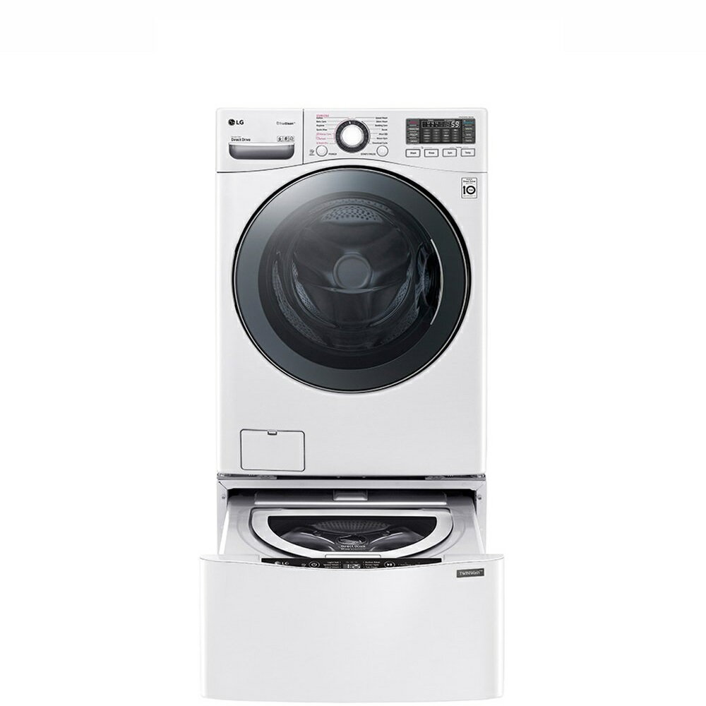 LG TWINWash WiFi雙能洗(蒸洗脫烘)滾筒洗衣機​ 15kg+2kg WD-S15TBD + WT-SD200AHW 【APP下單點數 加倍】