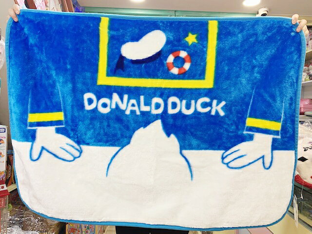 【震撼精品百貨】Donald 唐老鴨 迪士尼唐老鴨日本保暖毛毯/止滑墊(單人)-屁屁#99387 震撼日式精品百貨