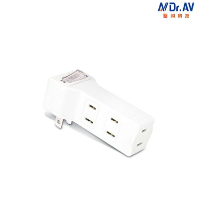 【促銷】Dr.AV聖岡 TNT-839S 日式節電1開4插分接器 插座 管控開關 阻燃防火 節能 TNT839S