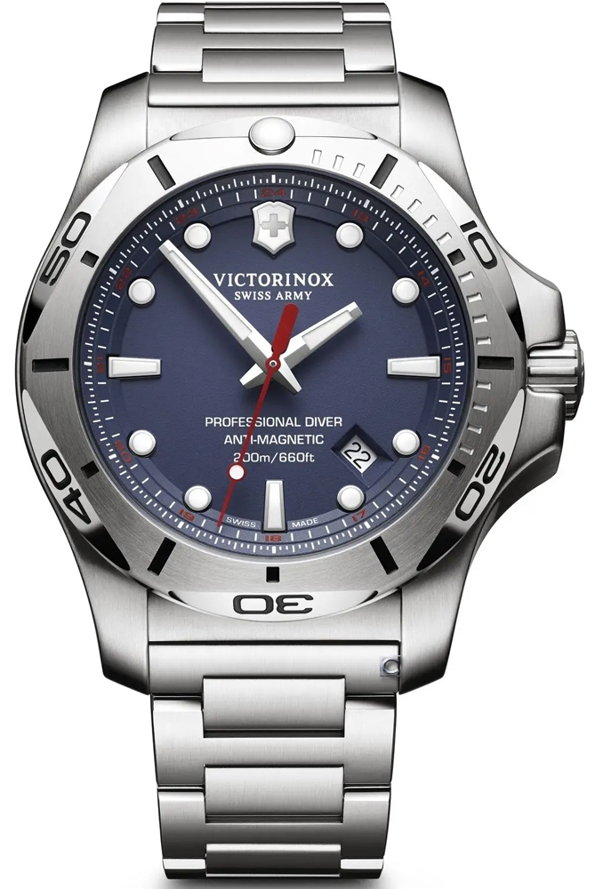 VICTORINOX 瑞士維氏 I.N.O.X. Professional Diver 潛水錶(VISA-241782)-45mm-藍面鋼帶【刷卡回饋 分期0利率】【APP下單點數13倍送】