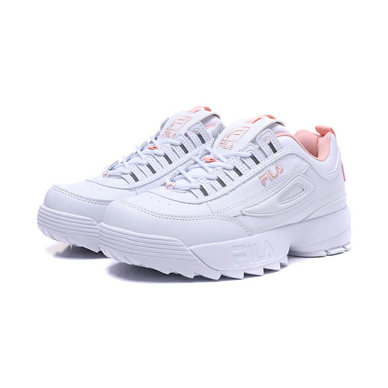 【FILA】 DISRUPTOR 2 白粉鋸齒鞋 網美必備