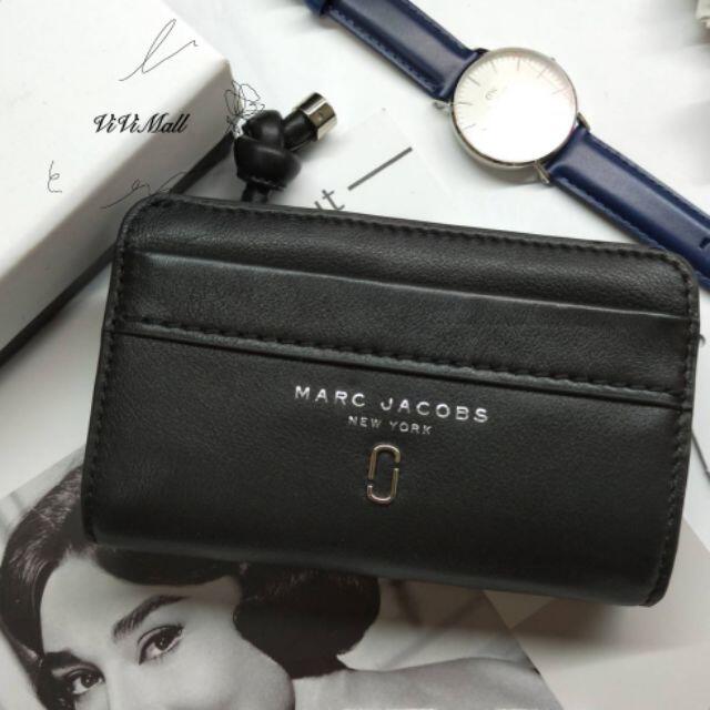 『Marc Jacobs旗艦店』現貨 Marc Jacobs｜MJ｜真皮中夾 錢包 皮夾 零錢夾 名片夾