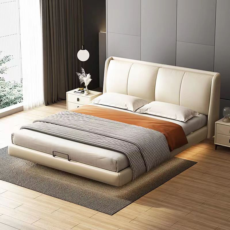 優樂悅~新款懸浮床科技布主臥大床現代簡約雙人輕奢軟包高端大氣奶油風床