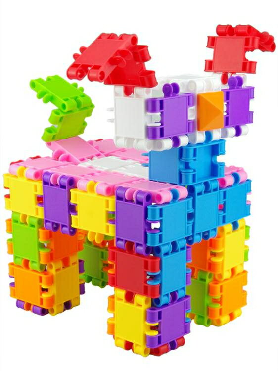 幼兒園兒童桌面拼裝玩具3-6周歲寶寶4歲拼插女孩男孩益智方塊積木WY
