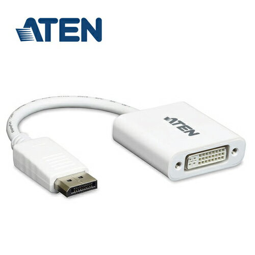 ATEN宏正 DisplayPort 轉 DVI 主動式轉接器