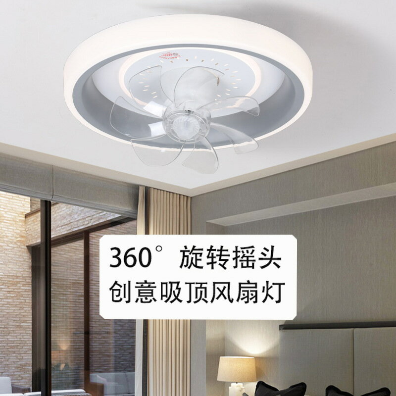 【免運/可開票】臺灣公司 吸頂燈 吸頂風扇燈 吸頂風扇 直流風扇 風扇燈 搖頭吸頂風扇燈簡約現代客廳臥室餐廳吊扇燈兒童家用智慧電扇