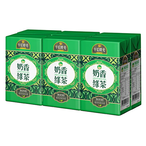 午后時光奶香綠茶250ml*6【愛買】
