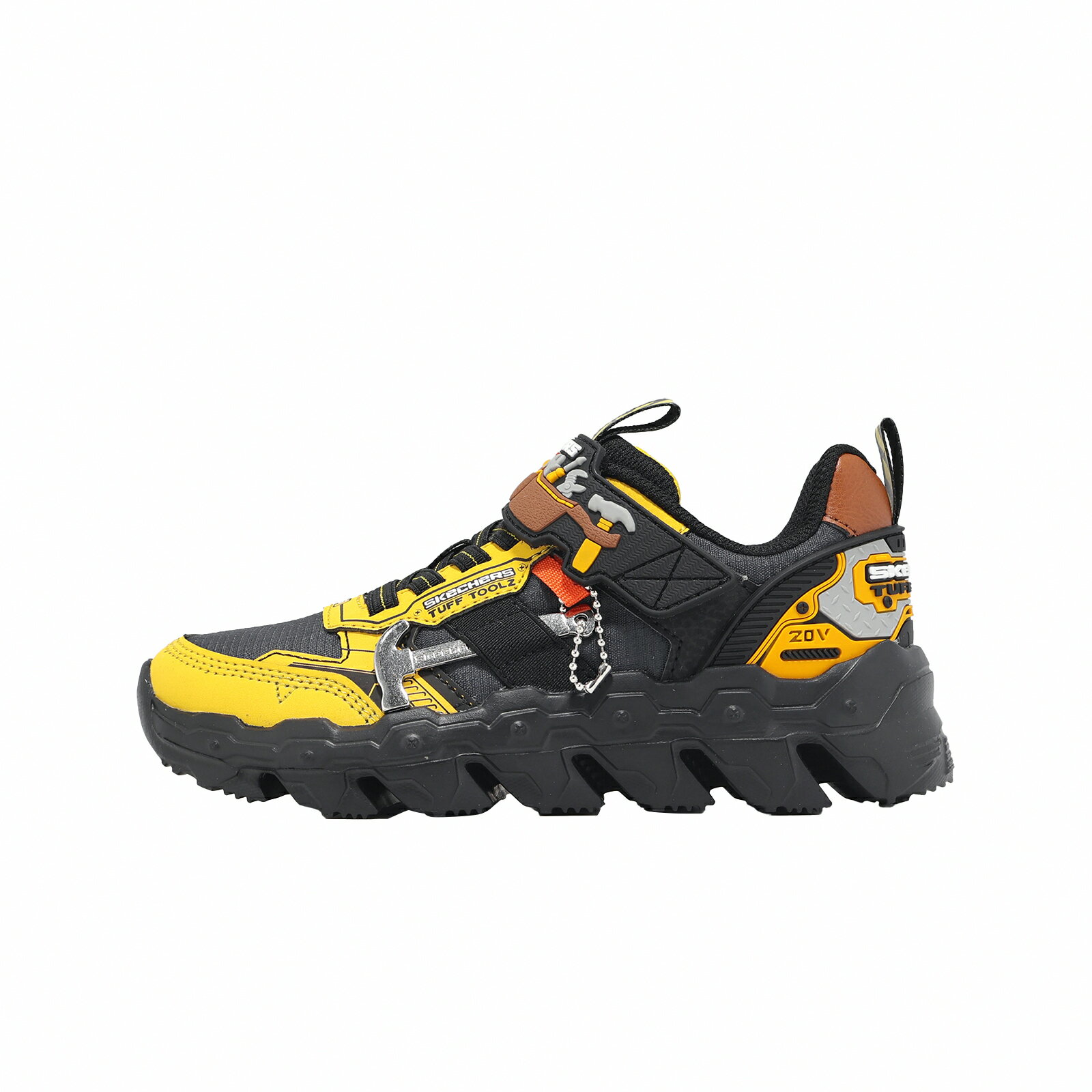 Skechers 休閒鞋 Mega-Flex Lite 中大童 黑 黃 魔鬼氈 工具箱主題 402130LYLBK