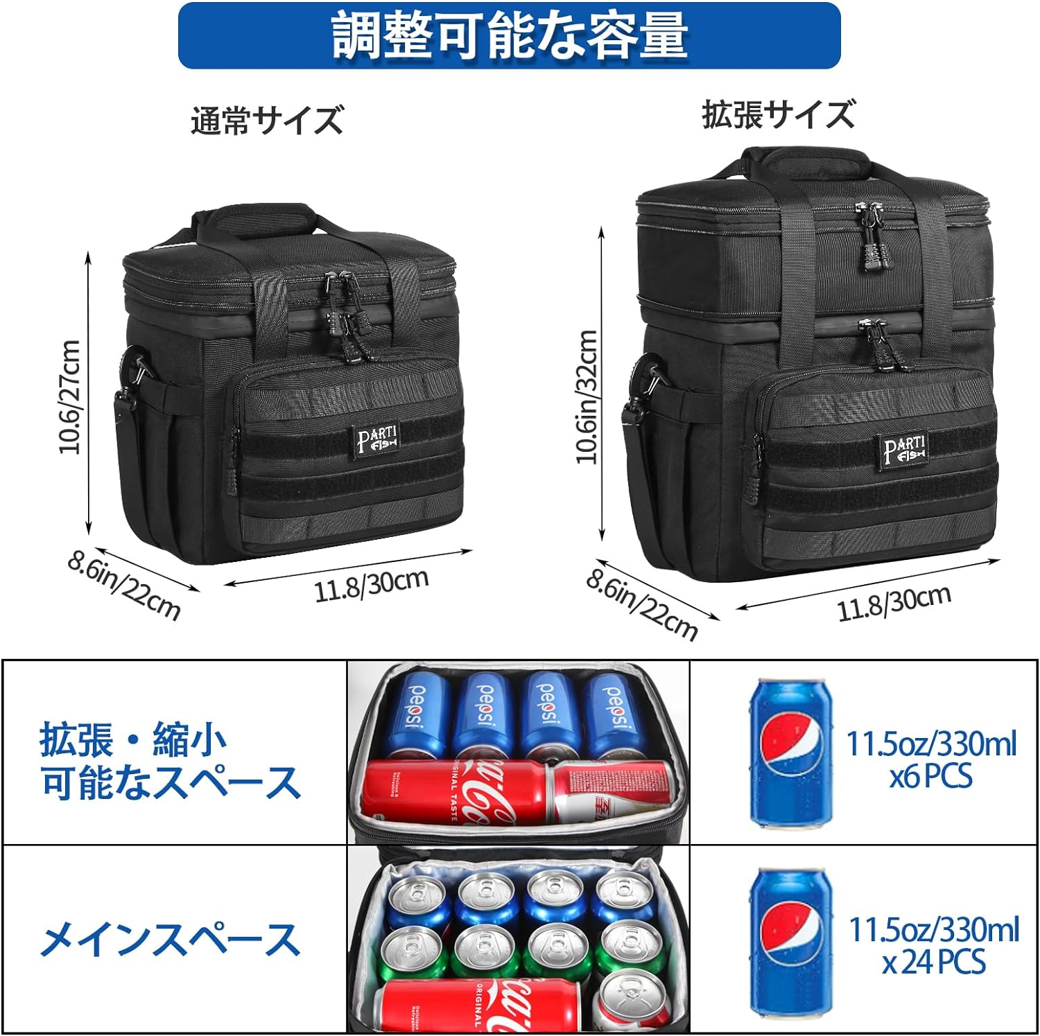 日本 PARTI FISH 5層斷熱保冷袋 保冰袋 保溫袋 露營 野餐 高保冰保冷袋 野餐袋 飲料袋 隔熱 便當 午餐【小福部屋】 6