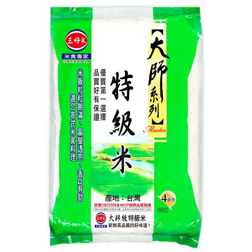 三好米大師系列特級米4kg【愛買】