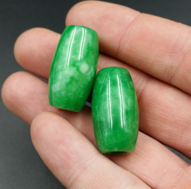 高檔精密天然玉繩翡翠玉路路通玉掛件幹青大號路路通吊墜玉吊墜