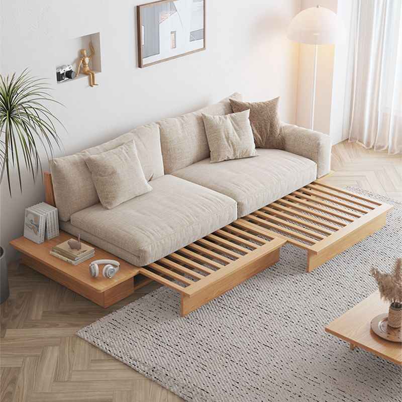 沙發床折疊兩用日式伸縮實木小戶型現代簡約客廳多功能沙發
