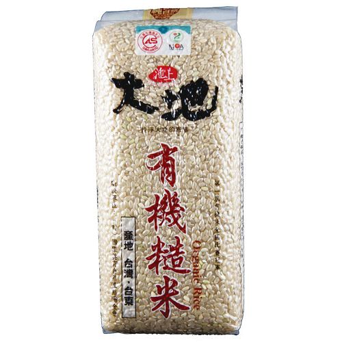 池上大地有機糙米1.5kg【愛買】